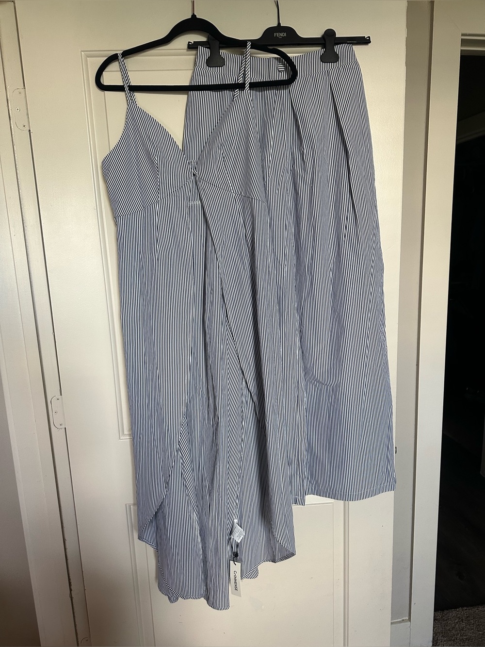 NWT Commense Striped Wide-Leg Pant & Tunic Set, Medium - Picture 8 of 14